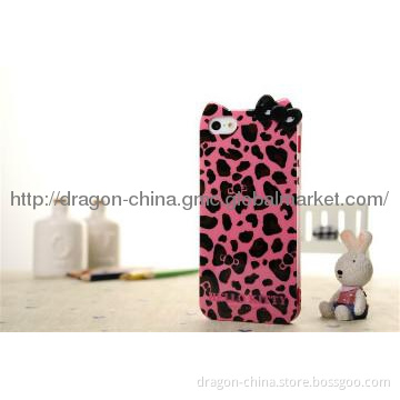 leopard case , animal shape case for iphone